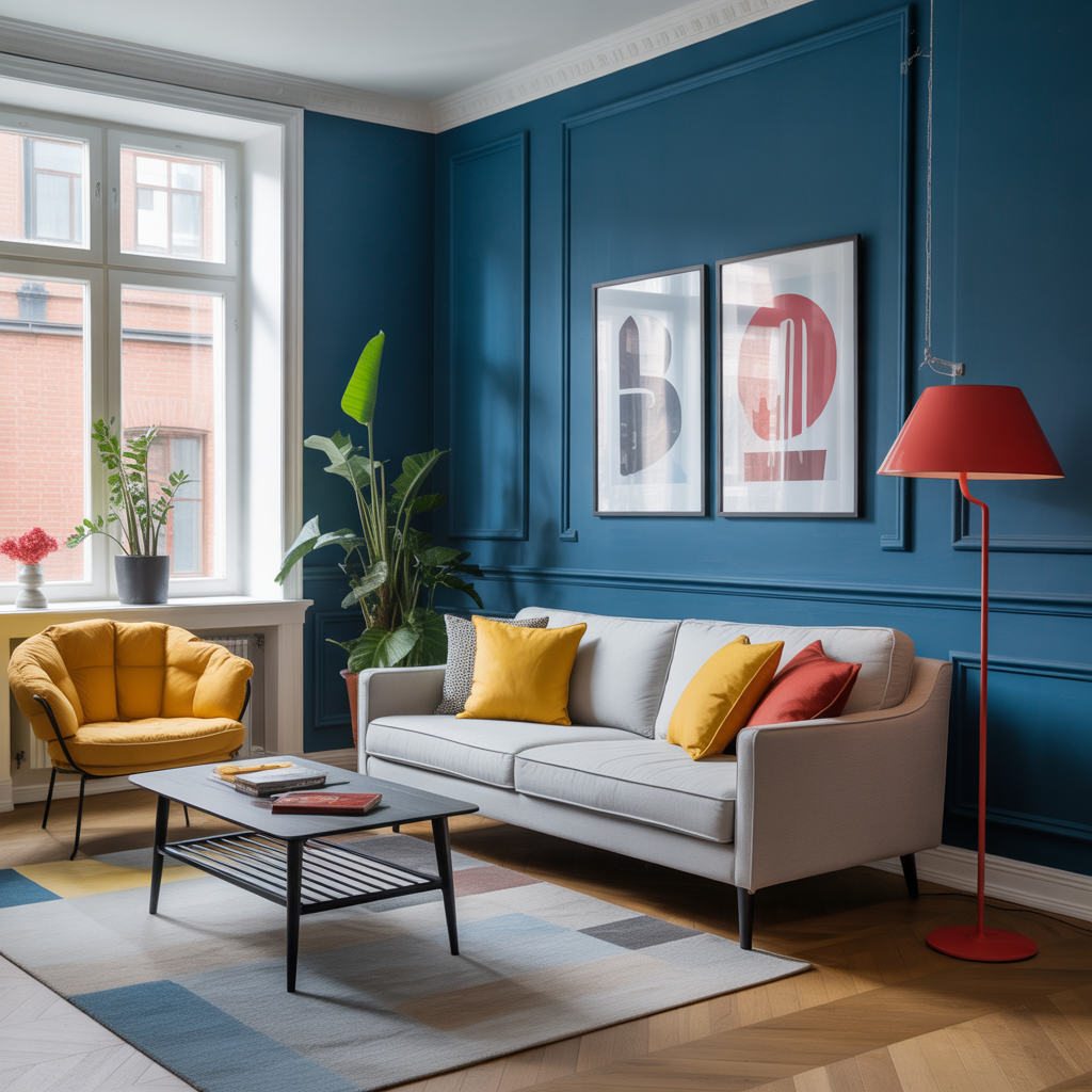 1.Sa anvander du kontrastfarger for att skapa dynamik i hemmet