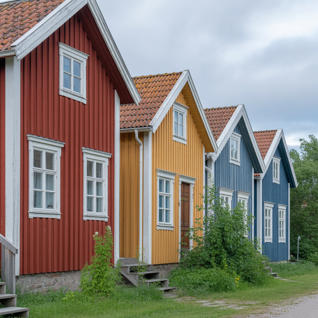 11.Vilka fasadfarger haller langst i nordiskt klimat